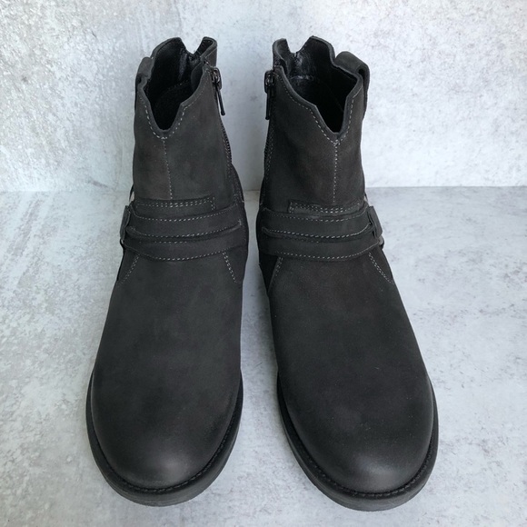 Earth Suede Leather Harness Boot Ash Everglade Size 6 - Picture 11 of 11